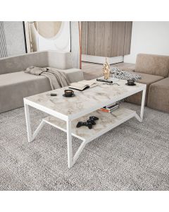 HANAH HOME Klub sto Flora, bela