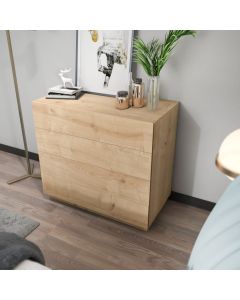 HANAH HOME Komoda za dnevnu sobu Lines, svetlobraon