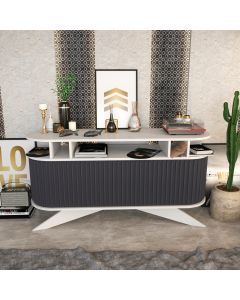 HANAH HOME Komoda za dnevnu sobu Stor, bela/antracit