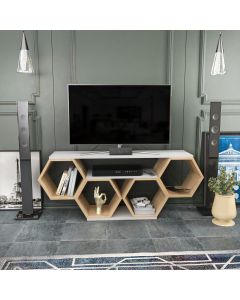 HANAH HOME TV komoda Bal, bela/krem - 322RTC2101