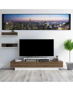 HANAH HOME TV komoda Lusi, bela/ braon