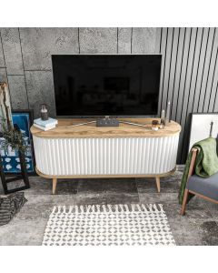 HANAH HOME TV komoda Stor, bela/krem - 322RTC2183