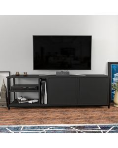 HANAH HOME TV komoda Primrose, crna/antracit