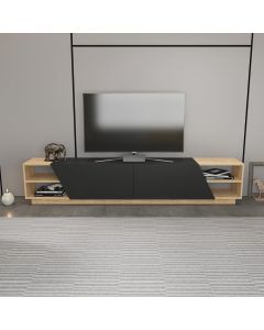 HANAH HOME TV komoda Rhodes, krem/antracit