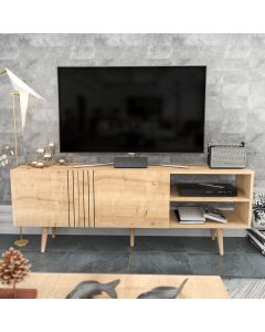 HANAH HOME TV komoda Ronas, svetlo braon