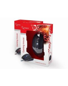GEMBIRD MUSG-001-R Gejmerski mis opticki sa crvenim osvetljenjem 400-2400Dpi