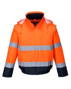 PORTWEST Radna jakna Pilot C464 HiVi 2u1 Contrast Essential Lite, narandžasta - 65136-1L