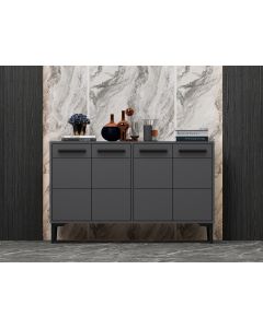 HANAH HOME TV komoda Stria, antracit