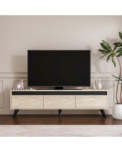 HANAH HOME TV komoda Century, krem/antracit