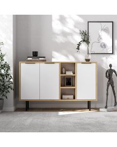 HANAH HOME Komoda Viyana, svetlobraon/bela