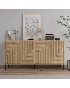 HANAH HOME Komoda Evolet, svetlo braon