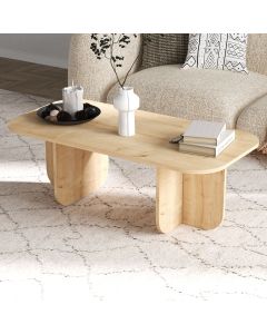 HANAH HOME Klub sto Becaj, svetlo braon