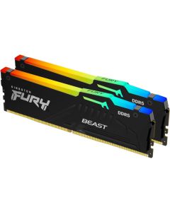KINGSTON RAM DIMM DDR5 16GB (2x8GB) 5600MHz FURY Beast RGB KF556C40BBAK2-16