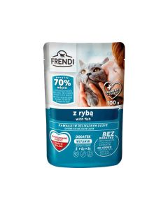 FRENDI Vlažna hrana za mačke Riba 100g - 3360135-1