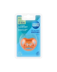 CANPOL BABIES SILIKONSKA VARALICA 0-6M CUTE ANIMALS ORANGE 34/924_ORA
