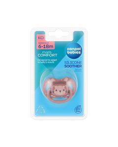 CANPOL BABIES SILIKONSKA VARALICA 6-18M CUTE ANIMALS PINK 34/925_PIN