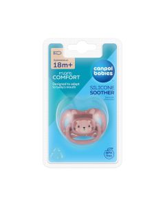 CANPOL BABIES SILIKONSKA VARALICA 18M+ CUTE ANIMALS PINK 34/926_PIN