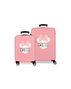 MINNIE HEADS dečiji set kofera 2/1 - pink
