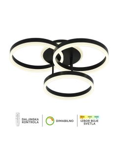 FORMA LED plaf. lampa 82W 3000K-6400K F2047-82C BK