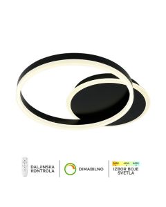 FORMA LED plaf. lampa 46W 3000K-6400K F2047-46C BK