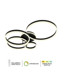 FORMA LED plaf. lampa 132W 3000K-6400K F2047-132C BK