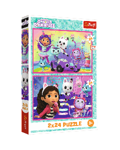 TREFL Puzzle Fun with Gabby - 2x24 dela - 102952-T34433