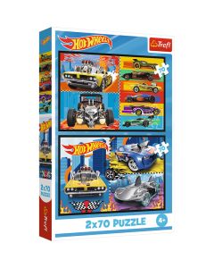 TREFL Puzzle Hot wheels - 2x70 delova - 102955-T34442