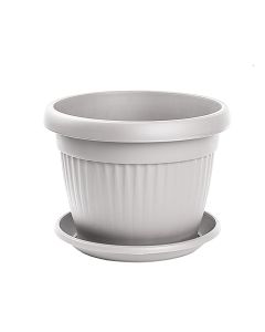 GARDINO Saksija sa podmetačem 55cm Mediteran, bela