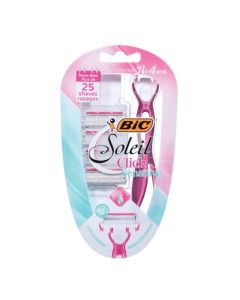 BIC Miss Soleil Sensitive Click – Ženski brijač (Ručica + 4 dopune)