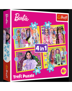 TREFL Puzzle 4in1 Barbie 34626 - 35, 48, 54, 70 delova - 102808-T34626