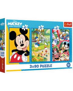TREFL Puzzle Mickey and friends - 3x80 delova - 102893-T34887