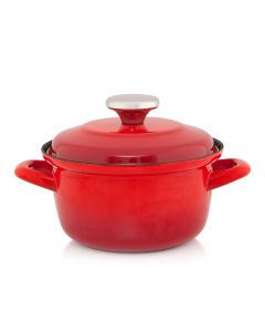 METALAC Duboka šerpa crvena sa poklopcem Maximus 16cm/1,6L - 349270