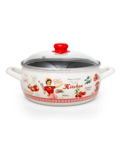 METALAC Plitka šerpa Raspevana kuvarica 22cm/4L - 349376
