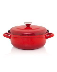 METALAC Tava Maximus plitka crvena 24cm/3,9L - 349383