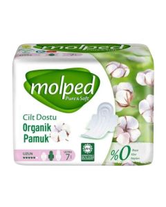 MOLPED Pure & Soft Long – higijenski ulošci od organskog pamuka (7 komada)