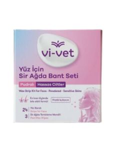 VI-VET Depil trake za lice 24kom s puderom