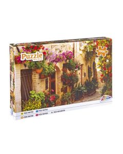 GRAFIX Puzzle Narrow street flowers - 1.000 delova - 35-06246