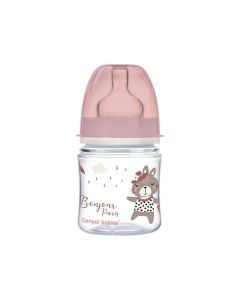 CANPOL Flašica za bebe 120 ml široki vrat, pp 35/231 pink - 