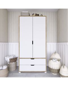 HANAH HOME Ormar  1600-015, bela/svetlo braon