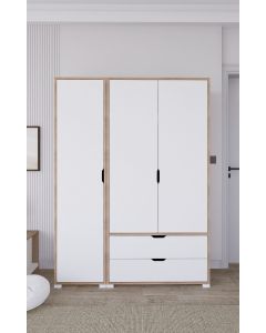 HANAH HOME Ormar Nisan 1600-019, bela/svetlo braon