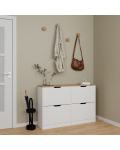 HANAH HOME Cipelarnik Duru 1600-150, bela/braon