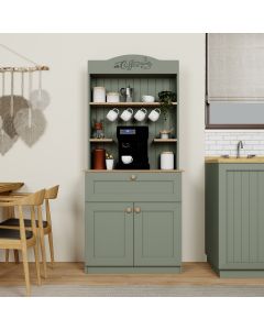 HANAH HOME Kuhinjska vitrina Lucas 1600-94, zelena/braon