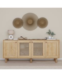 HANAH HOME Komoda Bohemian 1600-151, svetlo braon