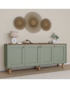 HANAH HOME Komoda Bohemian 1600-82, zelena/braon