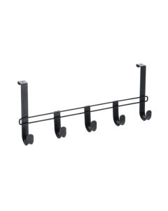 METALTEX Vešalica za vrata sa 5 kukica, crna