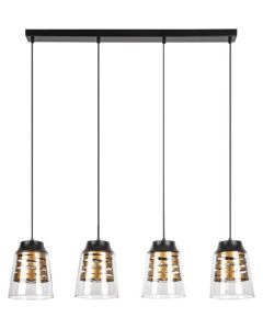 Rabalux Visilica Zenaida E27 4x MAX 60W mat crno (3544) - 3544