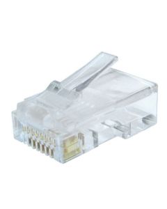 GEMBIRD LC-8P8C-002/100 CAT6 Modular plug 8P8C 30u gold plated RJ45, 100 u pak