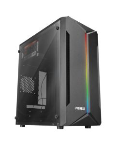 EVEREST Kuciste Saber 250W Akrilna stranica, M-ATX/RGB strip