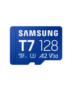 SAMSUNG MicroSD 128GB, T7, UHS-I U3 V30 A2, za 4K i FHD snimanje (MB-MB128T/WW)