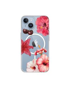 Maska za iPhone 13/14 6.1 Hibiscus Print Magsafe
